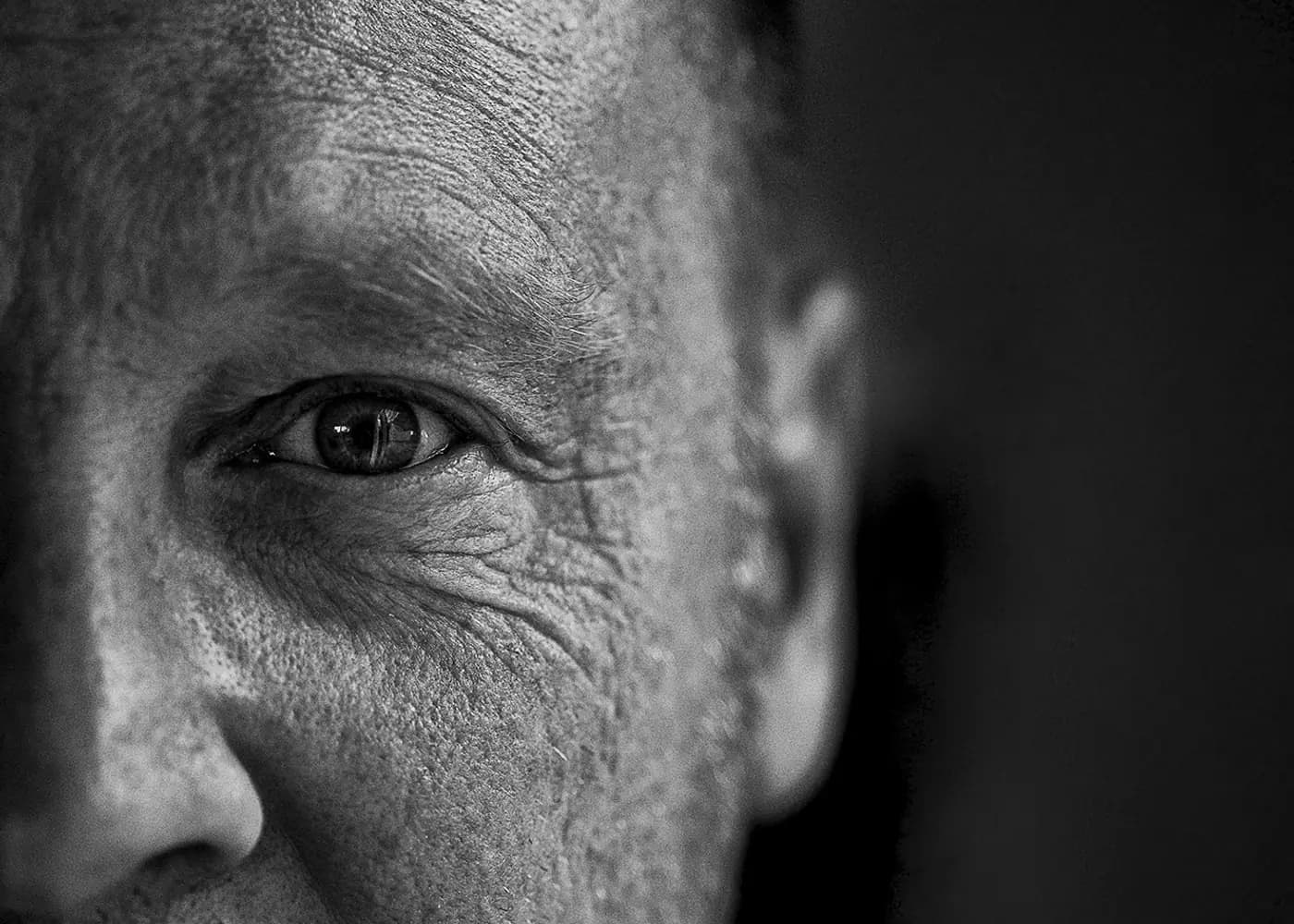 Portrait en noir et blanc de Cyrille Despierres